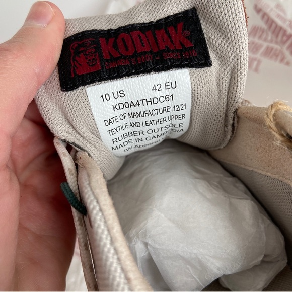 Kodiak Womens Cream Green Brown Brigden Lace Up Shoe Sneakers Size 10 NWT - Picture 5 of 7